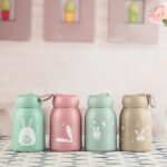 Anubhav Janni Rabbit Water Bottle 330ml Kids Cartoon Design Lightweight School With Handle Compact Easy To Carry Drinking For Little Print Glass BPA Free Cute School Travel (Pack Of 1 Pcs) - Image 4