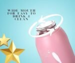 Anubhav Janni Rabbit Water Bottle 330ml Kids Cartoon Design Lightweight School With Handle Compact Easy To Carry Drinking For Little Print Glass BPA Free Cute School Travel (Pack Of 1 Pcs) - Image 6