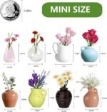 Anubhav Janni Mini Magnetic Pots Ceramic Vase Fridge Magnets Small Strong Hold Decorative Kitchen Office Home Decor Magnet For Home Of Resin Kitchen (Pack Of 1 Pcs, 8 Pcs) - Image 3