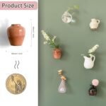 Anubhav Janni Mini Magnetic Pots Ceramic Vase Fridge Magnets Small Strong Hold Decorative Kitchen Office Home Decor Magnet For Home Of Resin Kitchen (Pack Of 1 Pcs, 8 Pcs) - Image 8