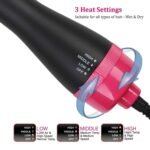 Anubhav Janni One Step Hair Dryer Brush Power Hot Air Styler Blow Drying Straightening Curling Volumizing Achieve Salon Quality Shine Reduced Heat Damage Ideal Women Girls Brush (Pack Of 1 Pcs) - Image 6