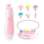 Anubhav Janni Baby Nail Trimmer New Born Lights Electric Cutter 0-6 Months Multiple Filer Heads Adjustment Products Essentials Count Light Newborn Gentle Kit Kids Baby Trimmer (Pack Of 1 Pcs)