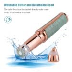 Anubhav Janni New Rose Gold Trimmer Electric Shaver Portable Pocket Beard Razor For Men Women USB Rechargeable Multipurpose Hair Travel Home Use Women (Pack Of 1 Pcs) - Image 3