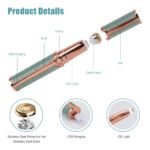 Anubhav Janni New Rose Gold Trimmer Electric Shaver Portable Pocket Beard Razor For Men Women USB Rechargeable Multipurpose Hair Travel Home Use Women (Pack Of 1 Pcs) - Image 5