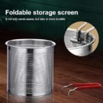 Anubhav Janni Oil  Pot 1200 Ml Stainless Steel Strainer With Fine Mesh Lid Cooking Grease Container for Reusing Frying Oil Reuse Storage Best Saver Anti Scald Handle Storage (Pack Of 1 Pcs) - Image 7
