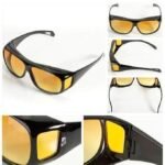 Anubhav Janni Hd Vision Glass Day Night Unisex Goggles Polarized Sunglasses Men And Women UV Protection Driving All Bikes Car Anti Glare Glasses Combo Men Women Bikes Car Pack (Pack Of 1 Pcs) - Image 3