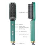 Anubhav Janni Hair Straightner Comb Brush Straightener Curler Built in Fast Heating Styling Iron Temperature Settings Anti Scald Safe Design Portable Styler Home Travel (Pack Of 1 Pcs) - Image 3