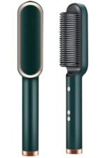 Anubhav Janni Hair Straightner Comb Brush Straightener Curler Built in Fast Heating Styling Iron Temperature Settings Anti Scald Safe Design Portable Styler Home Travel (Pack Of 1 Pcs) - Image 8