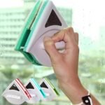 Anubhav Janni Triangle Magnetic Glass Cleaner Windows Double Sided Window High Power Magnet Cleaning Tool Safety Rope Balcony Sliding Rise Double Sided Home Office Balcony Shower (Pack Of 1 Pcs) - Image 2