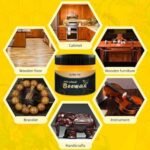 Anubhav Janni Bee Wax With Sponge Beeswax Furniture Polish Traditional Wood Furniture Cabinets Wardrobes Antiques Restores Shine Protects Natural Cleaner Tables Chairs Doors (Pack Of 1 Pcs) - Image 3