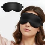 Anubhav Janni Eye Gel Mask For Sleeping Contoured Men Women Memory Foam Sleep Mask Ultra Soft Silk Cotton Blindfold Deep Sleep Adjustable Strap Light Blocking Cover Travel Home (Pack Of 1 Pcs)