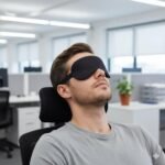 Anubhav Janni Eye Gel Mask For Sleeping Contoured Men Women Memory Foam Sleep Mask Ultra Soft Silk Cotton Blindfold Deep Sleep Adjustable Strap Light Blocking Cover Travel Home (Pack Of 1 Pcs) - Image 2