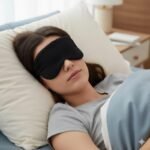 Anubhav Janni Eye Gel Mask For Sleeping Contoured Men Women Memory Foam Sleep Mask Ultra Soft Silk Cotton Blindfold Deep Sleep Adjustable Strap Light Blocking Cover Travel Home (Pack Of 1 Pcs) - Image 3