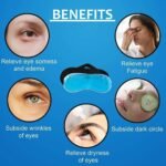 Anubhav Janni Eye Gel Mask For Sleeping Contoured Men Women Memory Foam Sleep Mask Ultra Soft Silk Cotton Blindfold Deep Sleep Adjustable Strap Light Blocking Cover Travel Home (Pack Of 1 Pcs) - Image 5