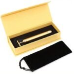 Anubhav Janni Energy Beauty Bar Gold Electric Facial Massage Roller Waterproof Face Skin Care Antiwrinkle Battery Powered Massager Forehead Cheek Neck Vibration T Shaped (Pack Of 1 Pcs) - Image 2