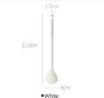 Anubhav Janni White Multifunctional Soft Silicone Bottle Brush Flexible Durable Cleaning For Bottles Cups Kitchenware Bristles Brush Bristle Jar Cup Glass Mug Container (Set Of 2 Pcs) - Image 3