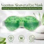 Anubhav Janni Alovera Eye Mask Aloe Vera Magnetic Gel Dark Circles Pain Cooling Heating Headache Puffiness Migraine Reusable Relaxation Men Women Beauty Cool (Set Of 2 Pcs) - Image 8