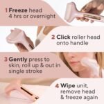 Anubhav Janni Flawless Ice Roller Face Eyes Cold Therapy Massager Puffiness Migraine Relief Skin Tightening Soothing Facial Cooling Brighten Relieve Pain Eyes Dark Circles Handle (Pack Of 1 Pcs) - Image 5