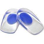 Anubhav Janni Blue Gel Insole Heel Silicone Protector Cups Swelling Pain Relief Foot Care Support Cushion Shoe Pad Men Women Cushions Relief Plantar Fasciitis Cup Pads Spurs Insoles Sore(1 Pair)