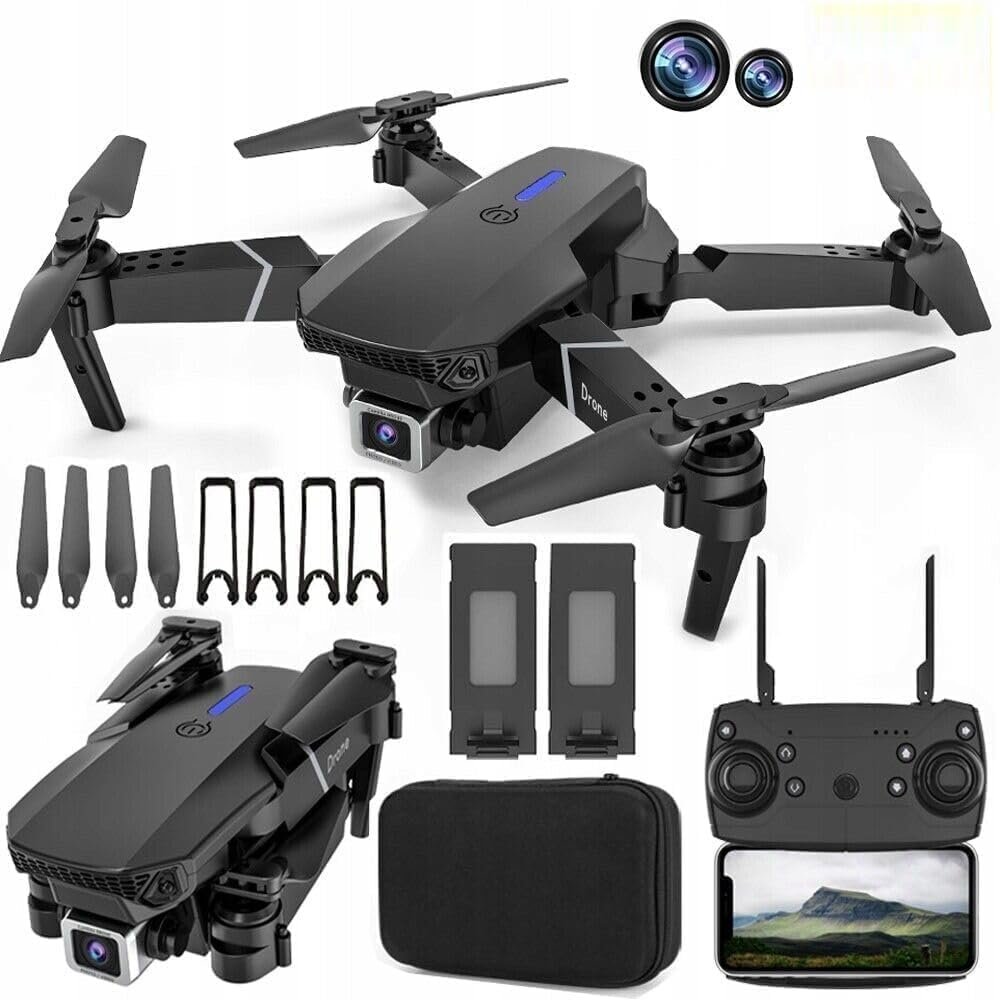 Anubhav Janni Double Camera Battery Drone Pro Max With Foldable HD FPV Live Video Smart Gestures Selfie Altitude Hold One Key Take Off Landing 3D Flips For Kids Adults (Pack Of 1 Pcs) Anubhav Janni Double Camera Battery Drone Pro Max With Foldable HD FPV Live Video Smart Gestures Selfie Altitude Hold One Key Take Off Landing 3D Flips For Kids Adults (Pack Of 1 Pcs) - Image 1