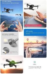Anubhav Janni Double Camera Battery Drone Pro Max With Foldable HD FPV Live Video Smart Gestures Selfie Altitude Hold One Key Take Off Landing 3D Flips For Kids Adults (Pack Of 1 Pcs) - Image 9