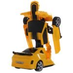 Anubhav Janni Yellow Robot Car Battery Operated Auto Convertible Toy for Kids Automatic Deformation Transform Sports Lights Sounds Birthday Gift Converting Bright And Music (Pack Of 1 Pcs) - Image 3