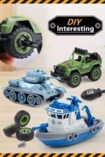 Anubhav Janni Screw Drive Vehicle Toy Big Size Military Army Foldable Vehicles Car Bot Tanker Truck Pull Along Back Plastic Set Best Gift Toy Jeep Tank Helicopter Jeep (Pack Of 1 Pcs) - Image 8