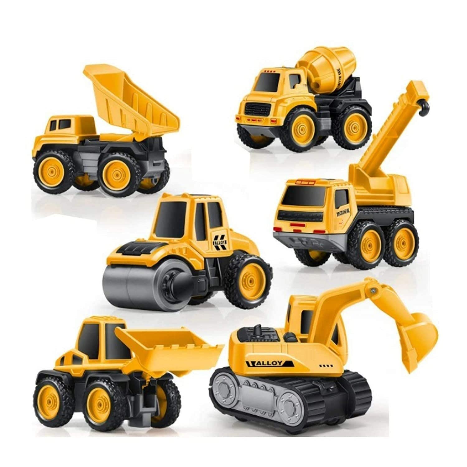 Anubhav Janni Metal Construction Toy Car Engineering Toys Children Kids Crane Excavator Road Roller Forklift Mixer Truck Bulldozer Machine Die Cast Pull Back JCB Dumper (Pack Of 1 Pcs) Anubhav Janni Metal Construction Toy Car Engineering Toys Children Kids Crane Excavator Road Roller Forklift Mixer Truck Bulldozer Machine Die Cast Pull Back JCB Dumper (Pack Of 1 Pcs) - Image 1