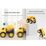 Anubhav Janni Metal Construction Toy Car Engineering Toys Children Kids Crane Excavator Road Roller Forklift Mixer Truck Bulldozer Machine Die Cast Pull Back JCB Dumper (Pack Of 1 Pcs) - Image 4