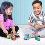 Anubhav Janni Metal Construction Toy Die Cast Pull Back Helicopter Texi Bus Boat Toddlers Birthday Gifts Kids Children's Boys Girls Excavator Diecast Pullback Train Bus Taxi Tram (Pack Of 1 Pcs) - Image 2