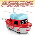 Anubhav Janni Metal Construction Toy Die Cast Pull Back Helicopter Texi Bus Boat Toddlers Birthday Gifts Kids Children's Boys Girls Excavator Diecast Pullback Train Bus Taxi Tram (Pack Of 1 Pcs) - Image 6