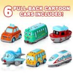 Anubhav Janni Metal Construction Toy Die Cast Pull Back Helicopter Texi Bus Boat Toddlers Birthday Gifts Kids Children's Boys Girls Excavator Diecast Pullback Train Bus Taxi Tram (Pack Of 1 Pcs) - Image 7