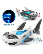 Anubhav Janni Mechanical Shark Children Multifunction Electronic Luminous Toy Universal Battery Operated Lights Music Lights Music Interactive Moving Kids Boys Girls Fun Animal (Pack Of 1 Pcs) - Image 3