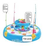 Anubhav Janni Fishing Game Fish Catching Big Size With Rotating Pond Pods Magnetic Hooks Music And Light Engaging Educating Fun Gift Kids Baby Toddler Toy Set Multilayer Dynamic (Pack Of 1 Pcs) - Image 6