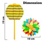 Anubhav Janni Candy Flower Stress Buster Rainbow Lollipop Toy Spinning Toy Fidget Kids Shaped Hand Spinner Twisting And Rotating Colorful Petals Gift Creative Boys Girls (Pack Of 1 Pcs) - Image 5
