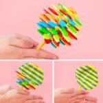 Anubhav Janni Candy Flower Stress Buster Rainbow Lollipop Toy Spinning Toy Fidget Kids Shaped Hand Spinner Twisting And Rotating Colorful Petals Gift Creative Boys Girls (Pack Of 1 Pcs) - Image 8