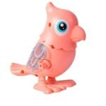 Anubhav Janni Parrot Key Jumping Toy Operated Hopping Bird Wind Up Flipping Clockwork Animal Kids Mechanism Interactive Walking Educational Toys Kids Fidget Baby Girls Boys (Pack Of 1 Pcs)