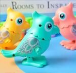 Anubhav Janni Parrot Key Jumping Toy Operated Hopping Bird Wind Up Flipping Clockwork Animal Kids Mechanism Interactive Walking Educational Toys Kids Fidget Baby Girls Boys (Pack Of 1 Pcs) - Image 5