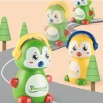 Anubhav Janni Press Go Penguin Cute Toys Kids Sensory Worm Wind Up Colorful Toy Insect Figurines Boys Girls Motor Skills Sensory Development Focus Travel Toys Birthday Gifts (Pack Of 1 Pcs) - Image 6