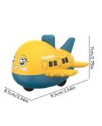 Anubhav Janni Press Go Plane Toy Cute Toys Kids Sensory Worm Wind Up Colorful Toy Insect Figurines Boys Girls Motor Skills Sensory Development Focus Travel Toys Birthday Gifts (Pack Of 1 Pcs) - Image 2