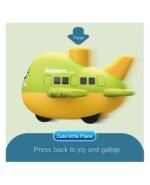 Anubhav Janni Press Go Plane Toy Cute Toys Kids Sensory Worm Wind Up Colorful Toy Insect Figurines Boys Girls Motor Skills Sensory Development Focus Travel Toys Birthday Gifts (Pack Of 1 Pcs) - Image 3