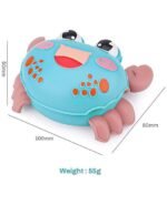 Anubhav Janni Press Go Crab Cute Toys Kids Sensory Worm Wind Up Colorful Toy Insect Figurines Boys Girls Motor Skills Sensory Development Focus Travel Toys Birthday Gifts (Pack Of 1 Pcs) - Image 2