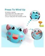 Anubhav Janni Press Go Crab Cute Toys Kids Sensory Worm Wind Up Colorful Toy Insect Figurines Boys Girls Motor Skills Sensory Development Focus Travel Toys Birthday Gifts (Pack Of 1 Pcs) - Image 4
