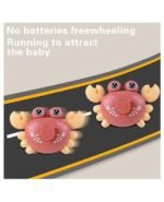 Anubhav Janni Press Go Crab Cute Toys Kids Sensory Worm Wind Up Colorful Toy Insect Figurines Boys Girls Motor Skills Sensory Development Focus Travel Toys Birthday Gifts (Pack Of 1 Pcs) - Image 5