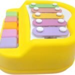 Anubhav Janni Small 5 Key Xylophone Baby Piano Toy For Toddlers Multicolored Musical Assorted Color Toddler  Keyboard Preschool Educational Learning Instruments Kids Boys Girls (Pack Of 1 Pcs)