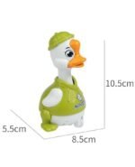 Anubhav Janni Press Go Duck Cute Animal Toys Kids Sensory Worm Wind Up Colorful Toy Insect Figurines Boys Girls Motor Skills Sensory Development Focus Travel Toys Birthday Gifts (Pack Of 1 Pcs) - Image 3