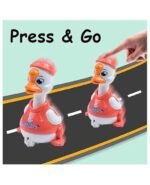 Anubhav Janni Press Go Duck Cute Animal Toys Kids Sensory Worm Wind Up Colorful Toy Insect Figurines Boys Girls Motor Skills Sensory Development Focus Travel Toys Birthday Gifts (Pack Of 1 Pcs) - Image 4
