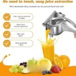 Anubhav Janni Aluminum Fruit Press Juicer Indian Hand Manual Citrus For Kitchen Use Sturdy Metal Home Bar Easy To Machine Durable Home With Alloy Body Filter Bowl (Pack Of 1 Pcs) - Image 5