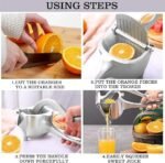 Anubhav Janni Aluminum Fruit Press Juicer Indian Hand Manual Citrus For Kitchen Use Sturdy Metal Home Bar Easy To Machine Durable Home With Alloy Body Filter Bowl (Pack Of 1 Pcs) - Image 6