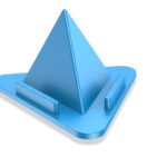 Anubhav Janni Triangle Shape Mobile Stand Portable Three Sided Pyramid Universal Phone Holder Anti Slip Base Plastic Desktop Smartphones Support Desk Office Home Stand Mobile (Set Of 10 Pcs)